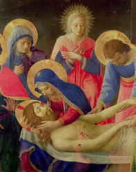 Compianto sul Cristo morto, 1436-41 (dettaglio)